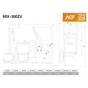 NADRATOWSKI Z kollu karıştırıcı Mix-300Z NADRATOWSKI Z kollu karıştırıcı Mix-300Z