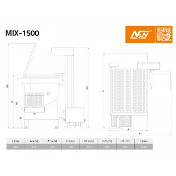 NADRATOWSKI Karıştırıcı Mix-1500 NADRATOWSKI Karıştırıcı Mix-1500