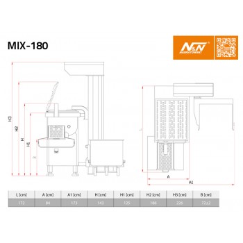 NADRATOWSKI Karıştırıcı  Mix-180 NADRATOWSKI Karıştırıcı  Mix-180