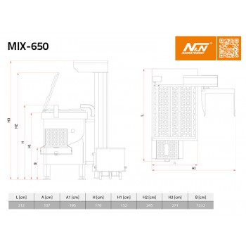 NADRATOWSKI Karıştırıcı  Mix-650 NADRATOWSKI Karıştırıcı  Mix-650